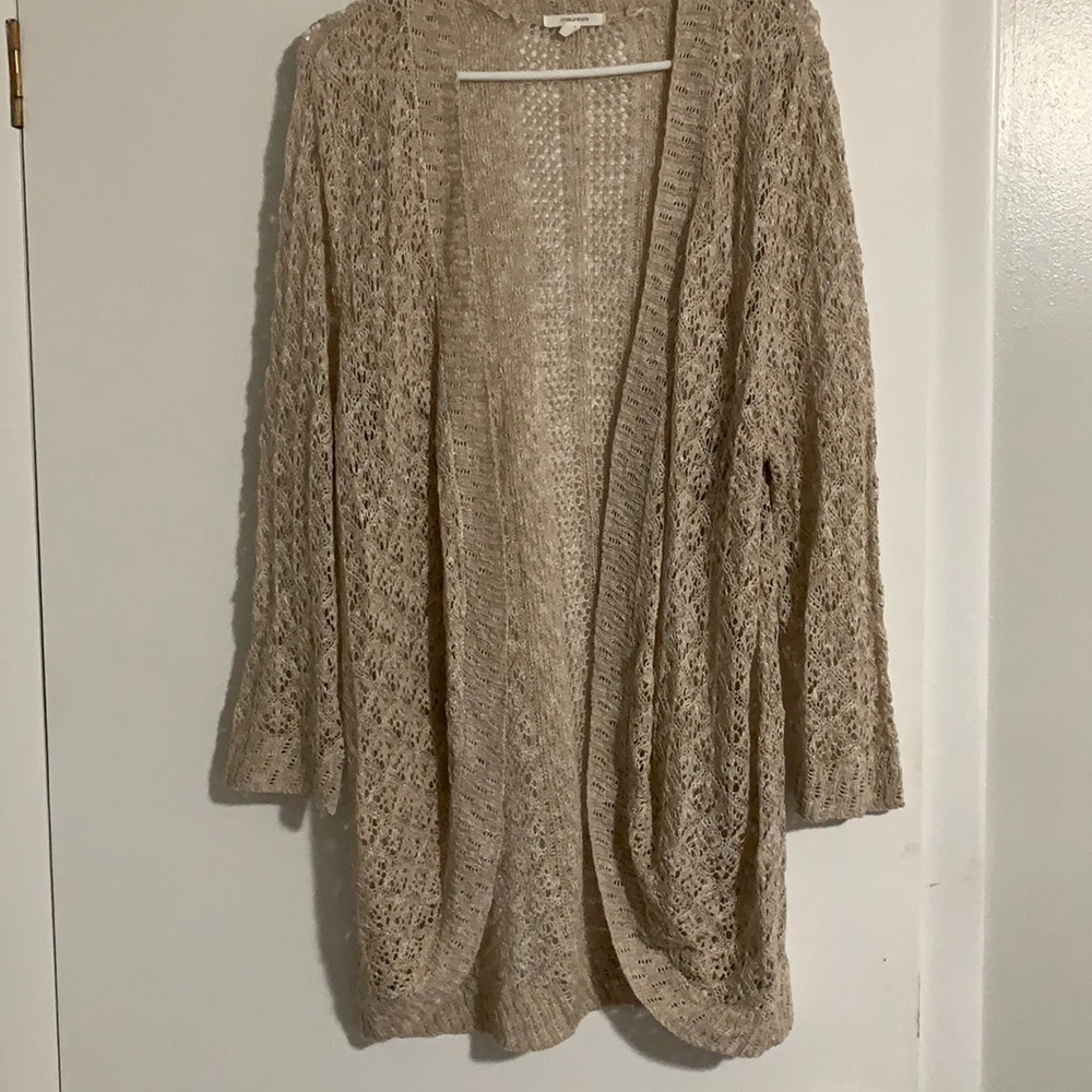 Crochet sweater cardigan size XL